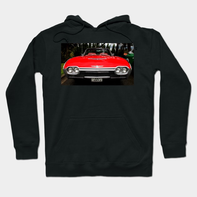 Ford Thunderbird 1963 Model Front End Hoodie by Carole-Anne